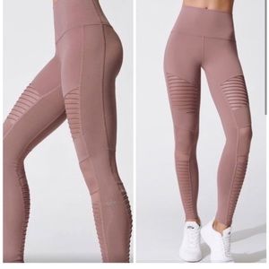 Alo Moto Leggings Dusty Rose